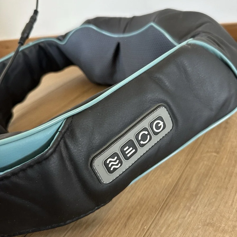 Shiatsu Back Shoulder and Neck Massager with Heat, Electric Deep Tissue 4D Knead